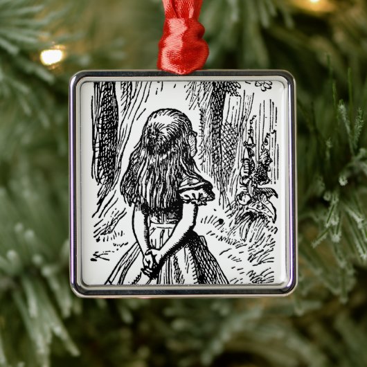  Alice in Wonderland, Cheshire Cat Metalen Ornament (Boom)