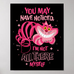 Alice in Wonderland - Cheshire Cat niet alles daar Poster