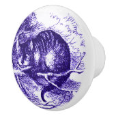 Alice in Wonderland Cheshire Cat Paars Knob Keramische Knop (Rechts)