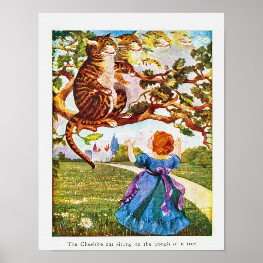 Alice in Wonderland Cheshire Cat Poster (Voorkant)