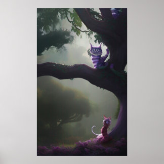Alice in wonderland Cheshire Cat Poster