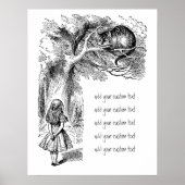  Alice in Wonderland, Cheshire Cat Poster (Voorkant)