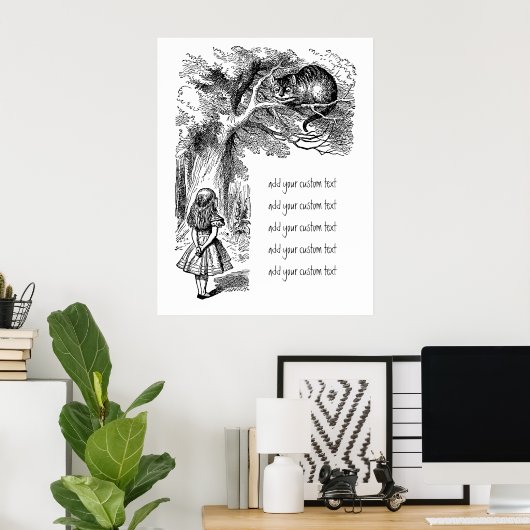  Alice in Wonderland, Cheshire Cat Poster (Thuiskantoor)