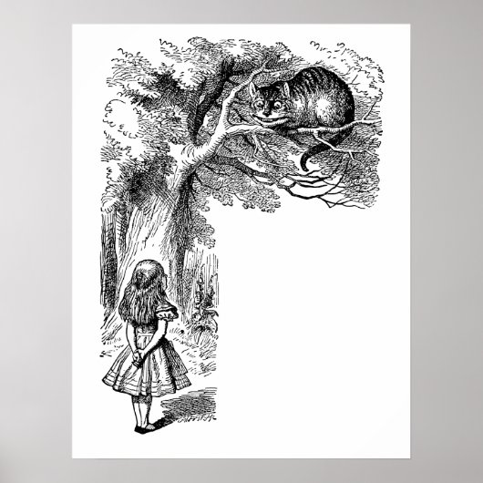 Alice in Wonderland, Cheshire Cat Poster (Voorkant)