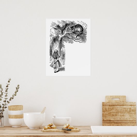 Alice in Wonderland, Cheshire Cat Poster (Keuken)