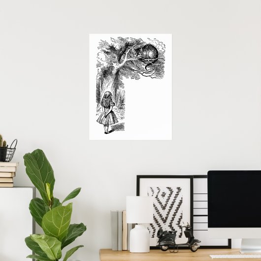  Alice in Wonderland, Cheshire Cat Poster (Thuiskantoor)