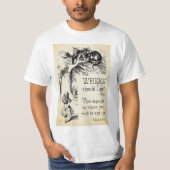 Alice in Wonderland - Cheshire Cat Quote - Where S T-shirt (Voorkant)