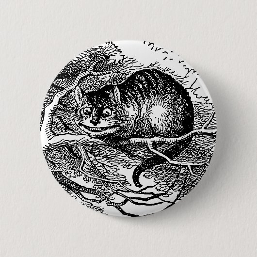 Alice in Wonderland, Cheshire Cat Ronde Button 5,7 Cm (Voorkant)