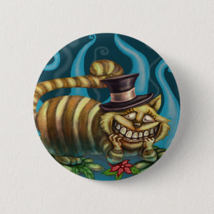 Alice in Wonderland Cheshire Cat Ronde Button 5,7 Cm