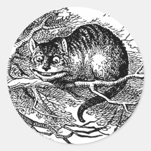  Alice in Wonderland, Cheshire Cat Ronde Sticker