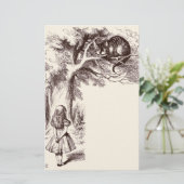 Alice in Wonderland | Cheshire Cat Smile Briefpapier (Staand voorkant)