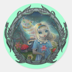 Alice in Wonderland Cheshire Cat Stickers