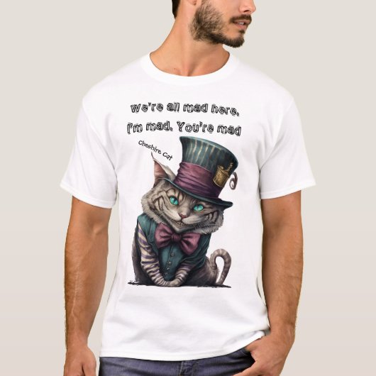 Alice in Wonderland Cheshire Cat T-shirt (Voorkant)
