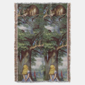 Alice in Wonderland Cheshire Cat Throw Blanket Deken (Voorkant Verticaal)