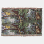 Alice in Wonderland Cheshire Cat Throw Blanket Deken (Voorkant)