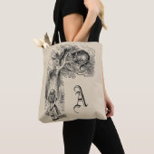  Alice in Wonderland, Cheshire Cat Tote Bag (Dichtbij)