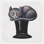 Alice in Wonderland Cheshire Cat Vierkante Sticker (Voorkant)