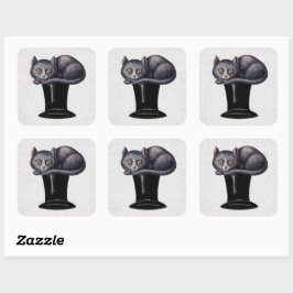 Alice in Wonderland Cheshire Cat Vierkante Sticker