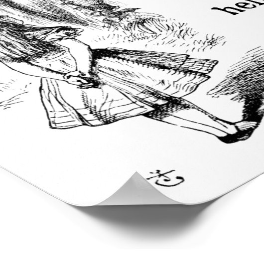 Alice in Wonderland; Cheshire Cat with Alice Poster (Hoek)