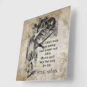 Alice in Wonderland; Cheshire Cat with Alice Vierkante Klok (Hoek)