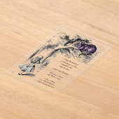 Alice in Wonderland Cheshire Kat Onverjaardag Acryl Uitnodigingen (Laagn)