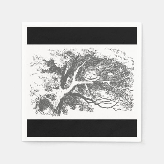 Alice in Wonderland Cheshire Kat Papier Servetten (Voorkant)