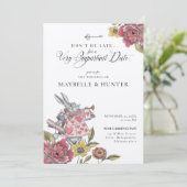 Alice in Wonderland Chic Storybook Wedding Kaart (Staand voorkant)