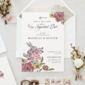 Alice in Wonderland Chic Storybook Wedding Kaart