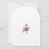 Alice in Wonderland Chic Storybook Wedding Kaart (Achterkant)