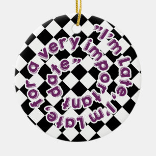 Alice in Wonderland Circulair Ornament - Konijn