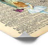 Alice in Wonderland citeert een verbeeldingswoorde Poster (Hoek)