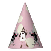 Alice in Wonderland Clan White Rabbit Party Pet Feesthoedjes (Voorkant)