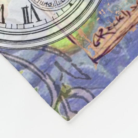 Alice in Wonderland Classic Cheshire Rabbit Alice Fleece Deken (Hoek)