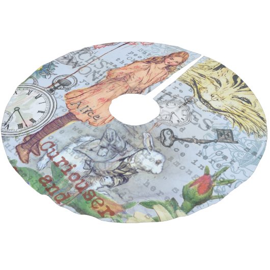 Alice in Wonderland Classic Cheshire Rabbit Alice Kerstboom Rok (Gekanteld)