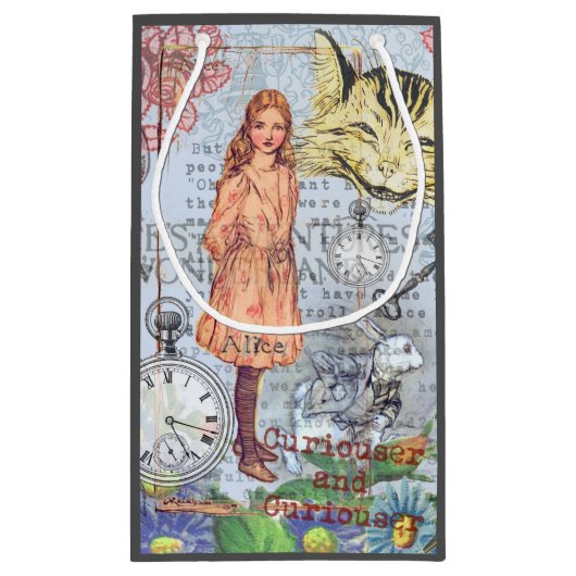 Alice in Wonderland Classic Cheshire Rabbit Alice Klein Cadeauzakje (Achterkant)