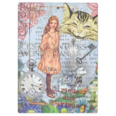 Alice in Wonderland Classic Cheshire Rabbit Alice Klembord (Achterkant)