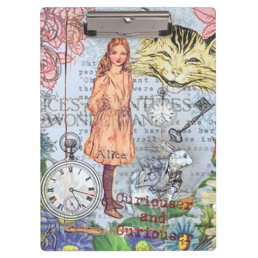 Alice in Wonderland Classic Cheshire Rabbit Alice Klembord (Voorkant)