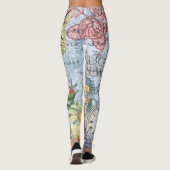 Alice in Wonderland Classic Cheshire Rabbit Alice Leggings (Achterkant)