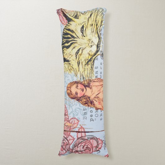Alice in Wonderland Classic Cheshire Rabbit Alice Lichaamskussen (Voorkant Verticaal)