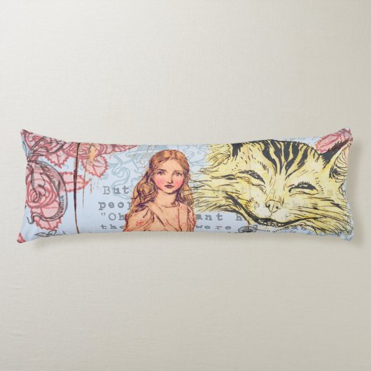 Alice in Wonderland Classic Cheshire Rabbit Alice Lichaamskussen (Voorkant)