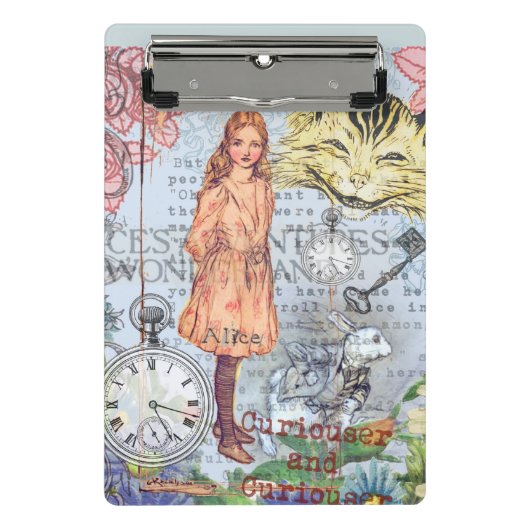 Alice in Wonderland Classic Cheshire Rabbit Alice Mini Klembord (Voorkant)
