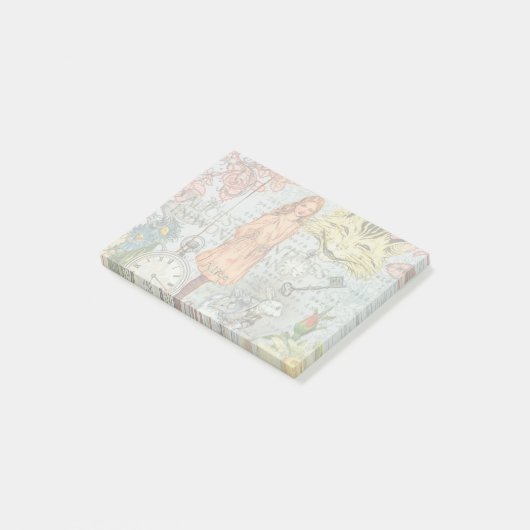 Alice in Wonderland Classic Cheshire Rabbit Alice Post-it® Notes (Schuin)