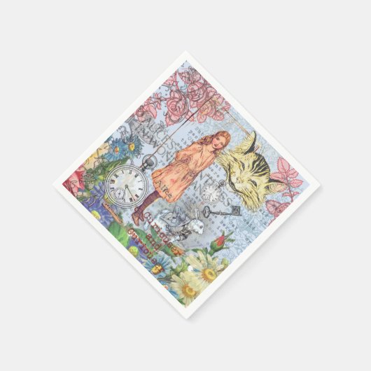 Alice in Wonderland Classic Cheshire Rabbit Alice Servet (Hoek)