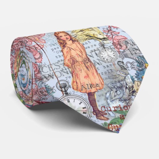 Alice in Wonderland Classic Cheshire Rabbit Alice Stropdas (Opgerold)