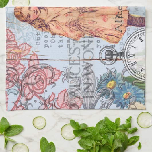 Alice in Wonderland Classic Cheshire Rabbit Alice Theedoek (Gevouwen)