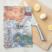 Alice in Wonderland Classic Cheshire Rabbit Alice Theedoek (Quarter Fold)