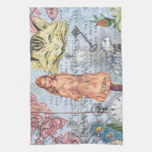 Alice in Wonderland Classic Cheshire Rabbit Alice Theedoek (Verticaal)