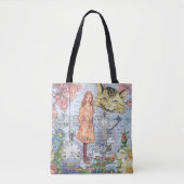 Alice in Wonderland Classic Cheshire Rabbit Alice Tote Bag (Voorkant)
