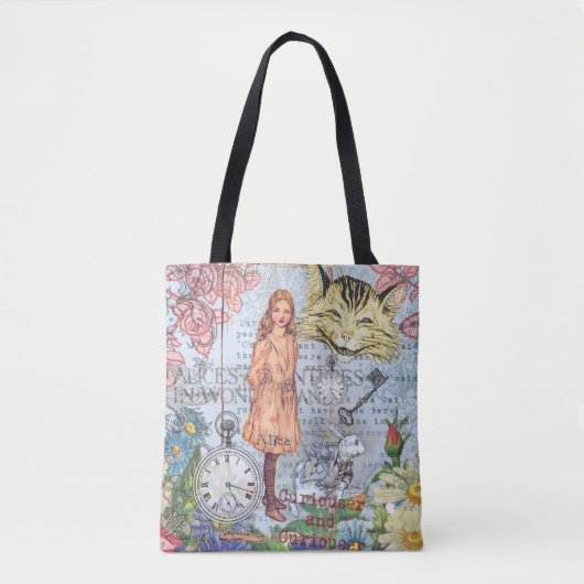 Alice in Wonderland Classic Cheshire Rabbit Alice Tote Bag (Voorkant)