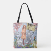 Alice in Wonderland Classic Cheshire Rabbit Alice Tote Bag (Achterkant)